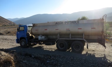 The drought has forced the residents of Petorca to use water transported by trucks.