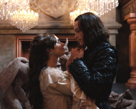 Zoë Bleu and Caleb Landry Jones in Dracula.