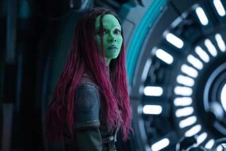 Zoe Saldana as Gamora in Marvel Studios’ Guardians of the Galaxy Vol 3.