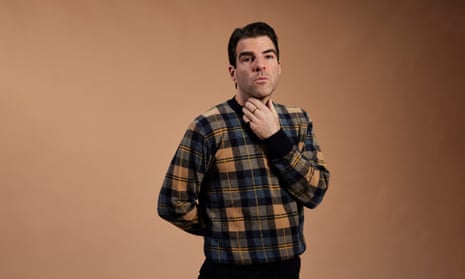 Zachary Quinto photographed in London for the upcoming production of Best of Enemies.