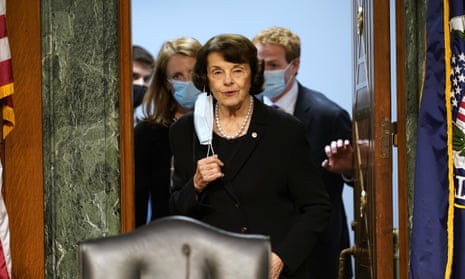 Dianne Feinstein at a judiciary committee hearing on Capitol Hill this month.