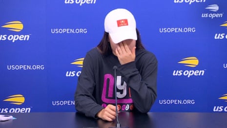 Tearful Emma Raducanu insists she will learn from US Open first-round defeat – video