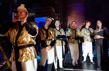 Dancers waiting in the wings