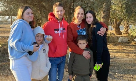 The Goldstein Almog family, from left to right: Agam, Gal, Nadav, Chen, Tal and Yam.