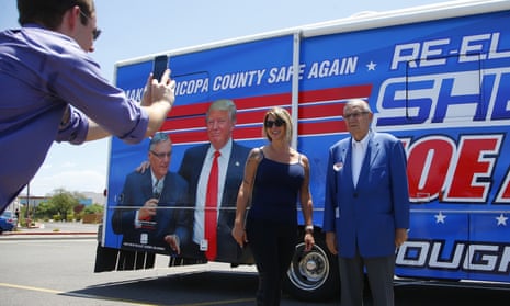 Joe Arpaio, former Maricopa county sheriff, right, lost the race to his former aide Jerry Sheridan. 