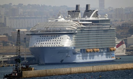 The Harmony of the Seas docked in Marseille