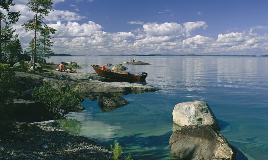 Pielinen lake in north Karelia