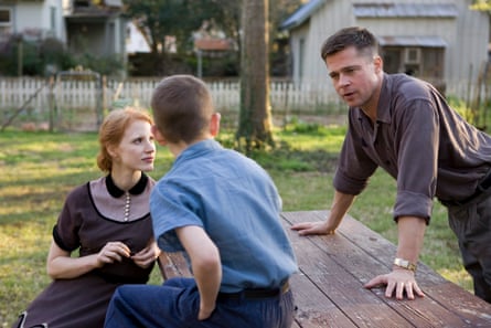 Jessica Chastain and Brad Pitt in The Tree of Life.
