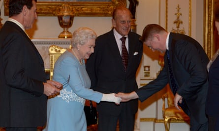 Heywood meeting the Queen in 2015.