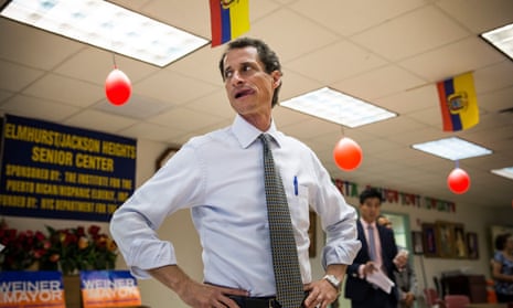 Anthony Weiner in 2013. Devices he used reportedly contained emails ‘pertinent’ to the Hillary Clinton email investigation.