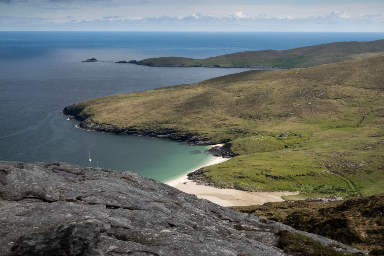 Looking down the east coast of Miùghlaigh