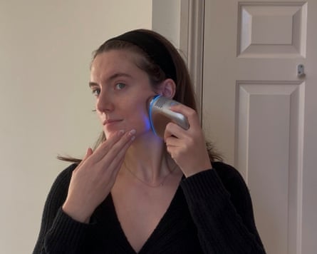 Shark Facialpro glow-using depuffi cold