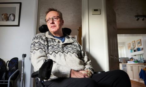 Adrian Robson at home in Knaresborough, North Yorkshire, where he says care visits billed at £3,185 were not provided in full.