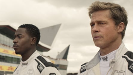 Damson Idris with Brad Pitt in the film.