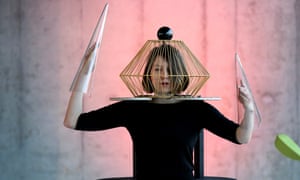 Dance in Glass, performance art by Oskar Schlemme, at the new Bauhaus Museum Dessau.