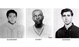 From left: Michael Schwerner, 24, James Cheney, 21, and Andrew Goodman, 20. The trio disappeared in 1964.