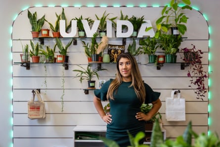 Maria Vasco in her zero-waste store, Uvida.