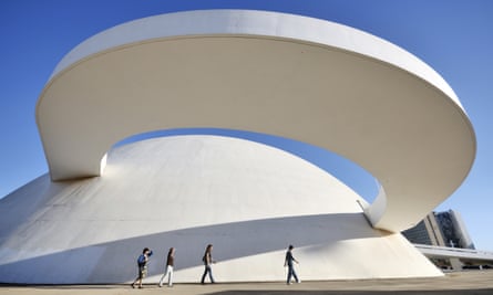 The National Museum of the Republic by Oscar Niemeyer, Brasília, Brazil.