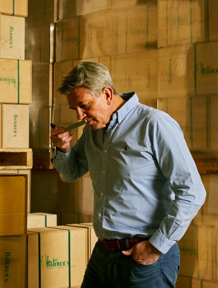 Giles Barber checks out cheddar for the vegetable lasagne
