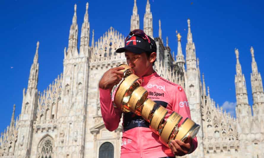 Egan Bernal seals Giro d'Italia title after final time trial stage in Milan | Giro d'Italia | The Guardian