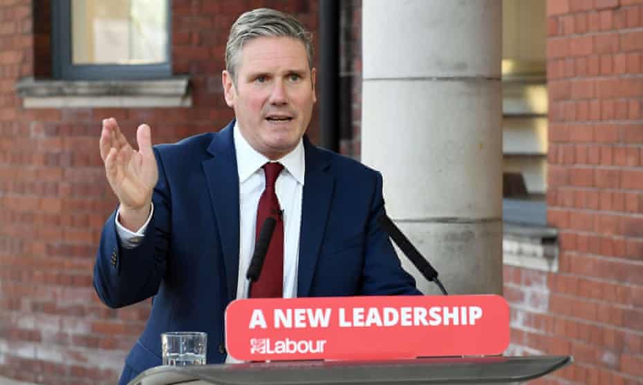 Keir Starmer delivers his keynote speech in Doncaster.