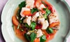 Nigel Slater’s recipes for ceviche with citrus, and grapefruit posset