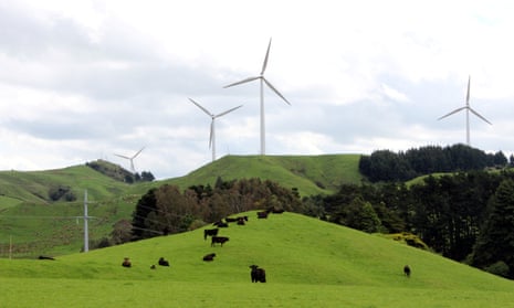 A wind farm in New Zealand