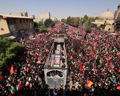 Tehran teemed with Khamenei mourners, but divisions – and demands for change – remain