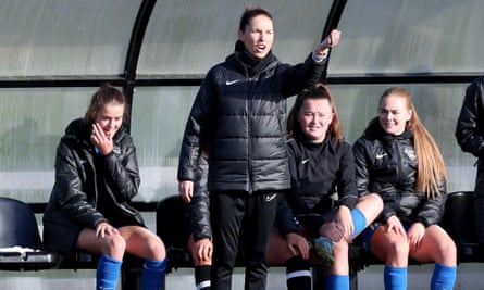 The head coach, Claire Ditchburn, during the Championship match between Durham and Sunderland in November