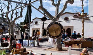 Flea market in Arenys de Mar.