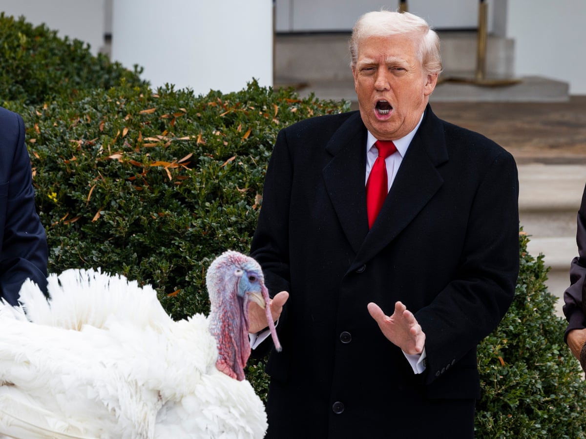 Gobble-degook: Trump talks turkey and trashes another presidential tradition | Donald Trump | The Guardian