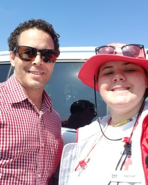 Hannah Williams and her father, Benson Williams.
