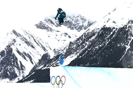 Australia skier Daisy Thomas trains at Livigno Snow Park ahead of the 2026 Winter Olympic Games