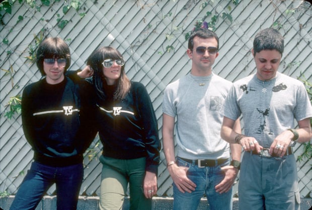 Cosey Fanni Tutti of Throbbing Gristle, second from left, and Genesis P-Orridge