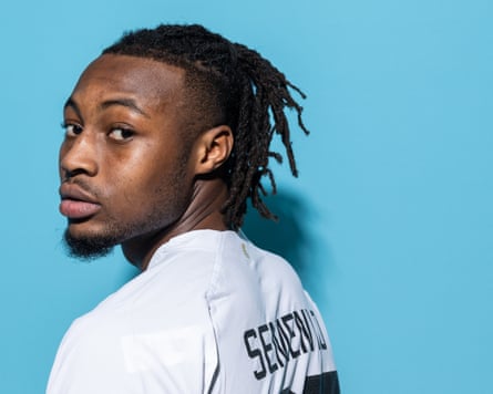 Antoine Semenyo of Ghana poses during the official FIFA World Cup Qatar 2022 portrait session on November 20, 2022 in Doha, Qatar. (Photo by Maddie Meyer - FIFA/FIFA via Getty Images)