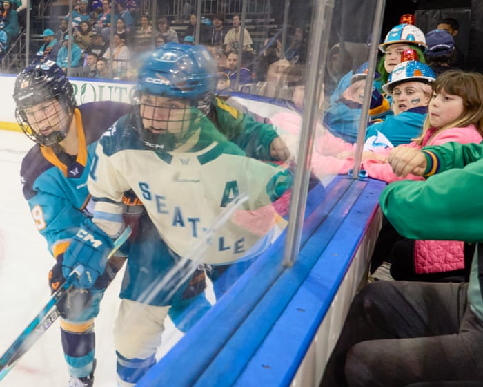 Hockey fans pack Madison Square Garden as PWHL breaks US women’s attendance record – in pictures