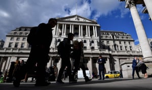 The Bank of England in the City of London.