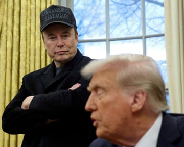 Elon Musk and Donald Trump in the Oval Office