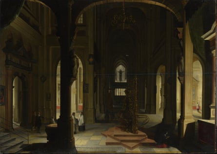 Imitator of Hendrick van Steenwyck the Younger, Interior of a Church at Night, 1632