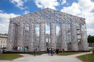 ‘The Parthenon of Books’ by the Argentinian conceptual artist Marta Minujin, documenta 14 exhibition,