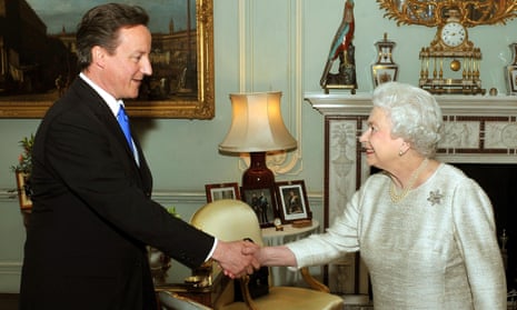 David Cameron meeting the Queen in 2010
