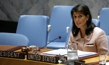 Nikki Haley said caving in to Russian pressure was a ‘stain’ on the work of UN panel monitoring sanctions on North Korea.
