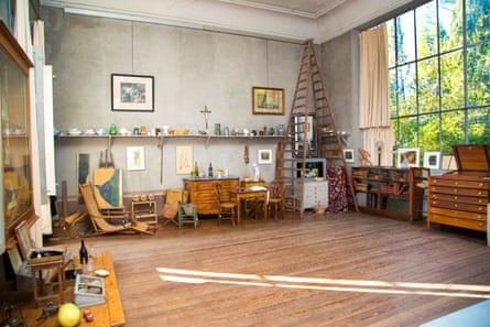 Interior view of Cezanne’s studio