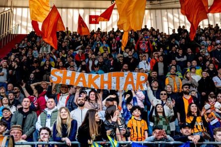 Shakhtar Donetsk fans in Alkmaar