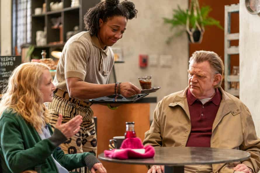 The week in TV: Pistol; The Midwich Cuckoos; Once Upon a Time in Londongrad; State of the Union | Television 3 Patricia Clarkson, Esco Jouley and Brendan Gleeson in State of the Union.