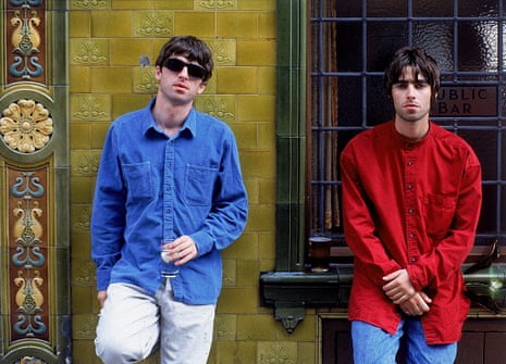 Noel and Liam in August 1994, a couple of months after their first Cardiff date.