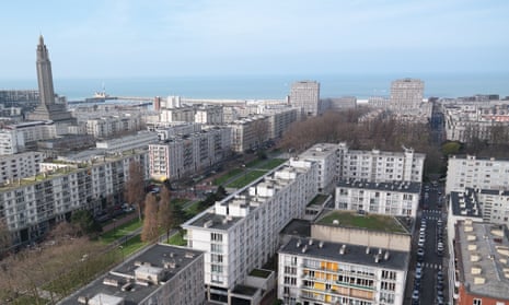 Aerial view of Le Havre, France