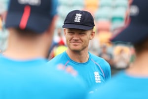 Sam Billings moments after getting his cap with England.
