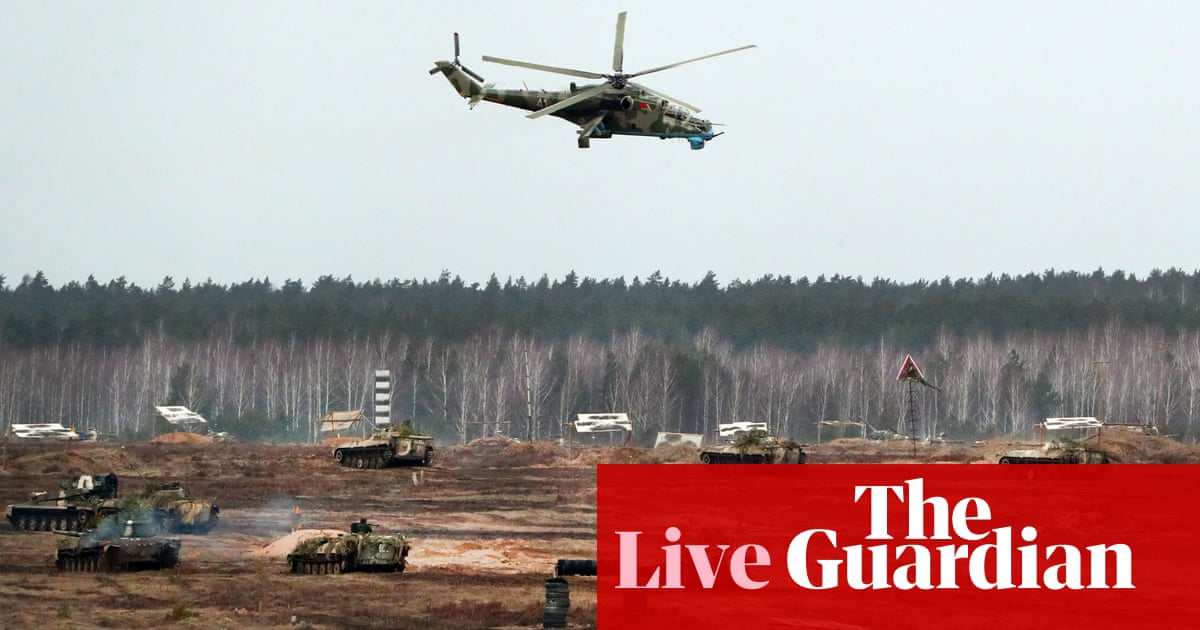 Ukraine crisis: Russia-Belarus drills to continue beyond schedule; Johnson says Moscow plans biggest war since 1945  live