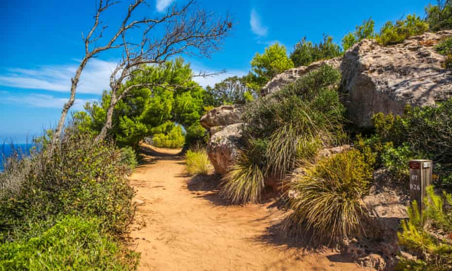 Coastal path of the Camà de Cavalls.